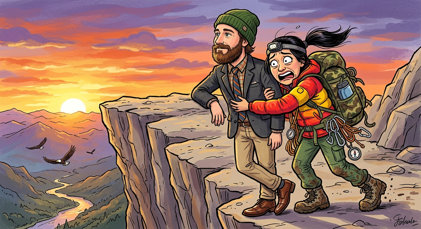 Adventure caricature example